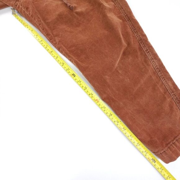 FREE PEOPLE Margate Pleated Trouser Casual Pant Corduroy Brown Boho Lagenlook XS - Picture 4 of 7